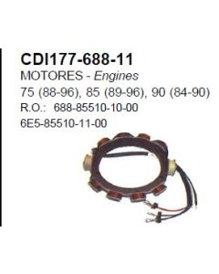 75-90 HK stator för Yamaha