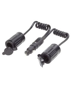 Enkel 12V DC-kontakt med dubbel förlängning