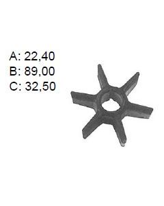 Impeller Honda BF75 / BF90AT, Mercruiser ALPHA GENE II