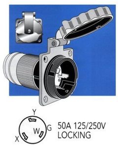 POWER INLET 50A 125 / 250A 4C