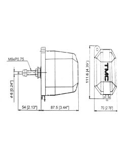 MARINE WIPER MOTOR W / COVER 24V 11º CE