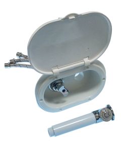 Duschbox med C / W vattenmixare