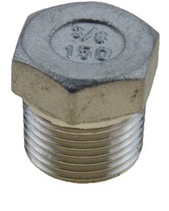 HEX HEAD PLUG AISI 316 3/8