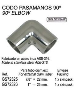 RAIL ANSLUTNING ELBOW 90º 1