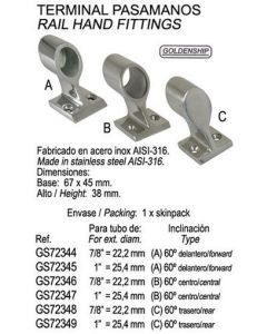 HAND RAIL STANCHION 60º FRAM 1