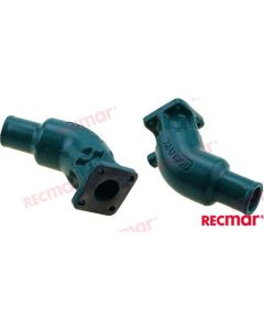 Avgassarm Volvo Penta och Perkins kompatibel: Volvo: - MD2010A, B, C, D - MD2020A, B, C, D - MD2030A, B, C, D - MD2040C, D - D1-13, 20, 30 - D2 40 Perkins : - M20 - M30 - M35