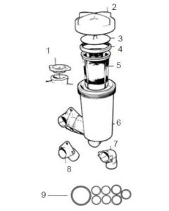 Seawater Filter Pack för Volvo Ersätter OEM: 854531, 18525A1