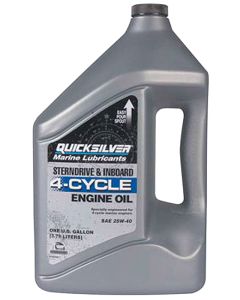 4-T Quicksilver olje 25W-40 til bensin inboard (4,0L) Ers. orgnr: 92-858049K01