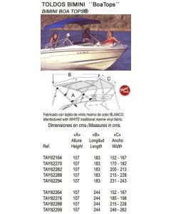 BIMINI VIT VINYL 8 &#39;x 42 x 60-66